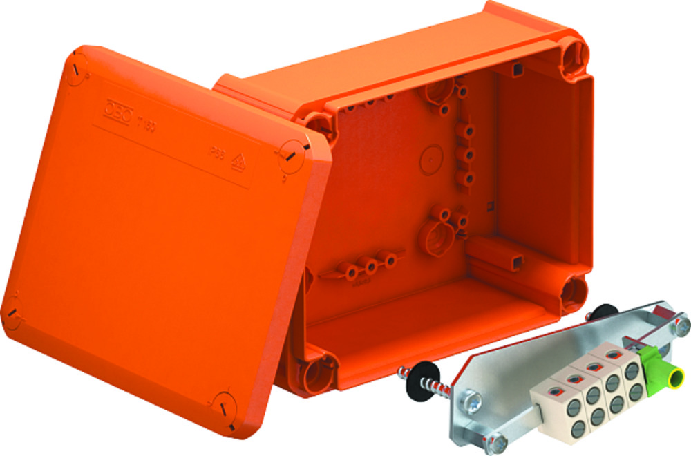 Slika izdelka N/O doza Obo Bettermann Firebox E30 / E90, 5x10mm2 kvadratni 190mm 150mm 77mm PVC OR IP65 Ni transparenten