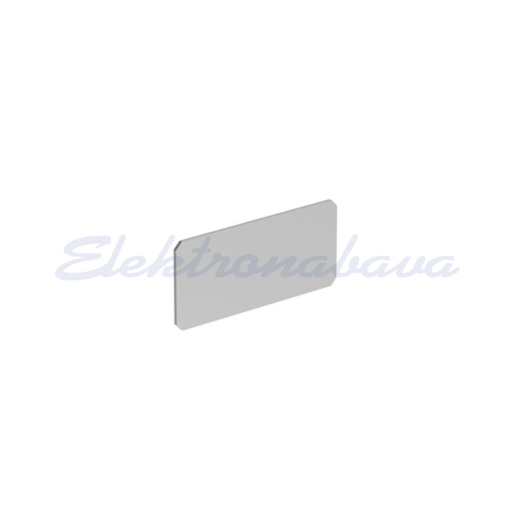 Napisna ploščica PLATINUM za LPXAU100 pravokotno 27,5mm 12,5mm SI "OPEN"