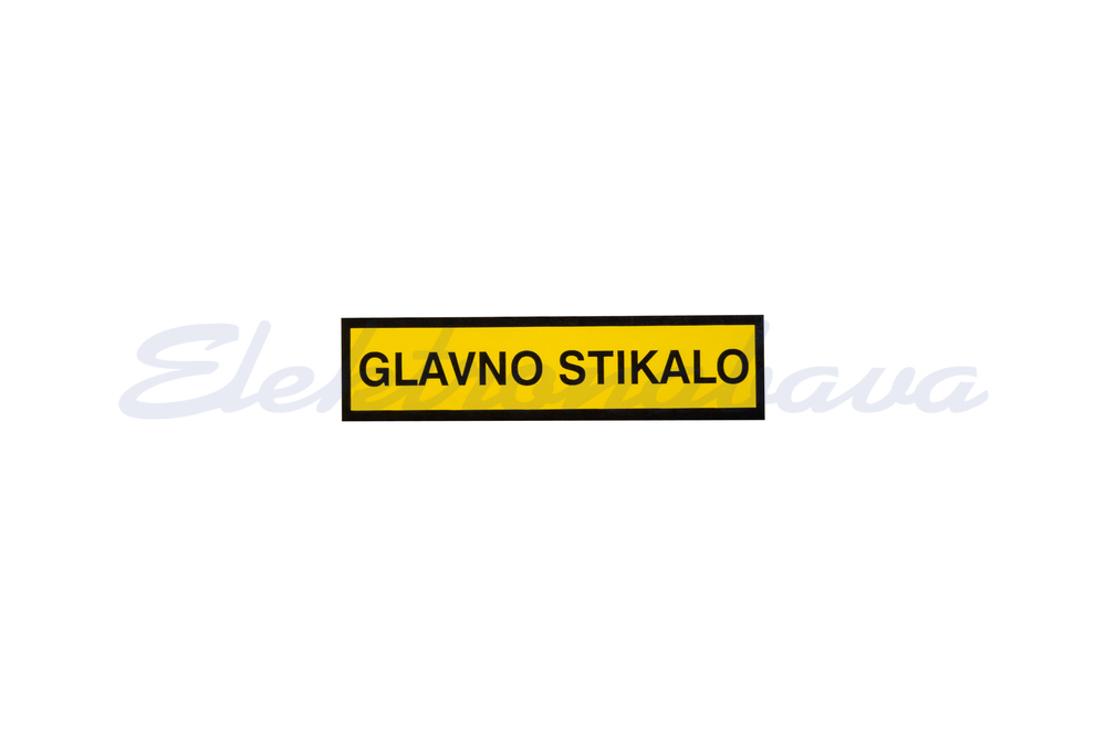 Napisna ploščica IVD GLAVNO STIKALO MALO NALEPKA (14kos)